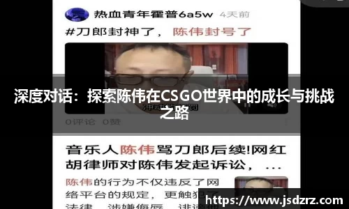 深度对话：探索陈伟在CSGO世界中的成长与挑战之路